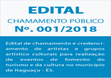 Edital Chamamento Pblico 001/2018 - Contratao de Bandas